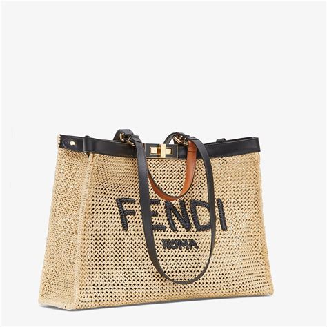 fendi raffia mini bag|soft fun raffia tote bags.